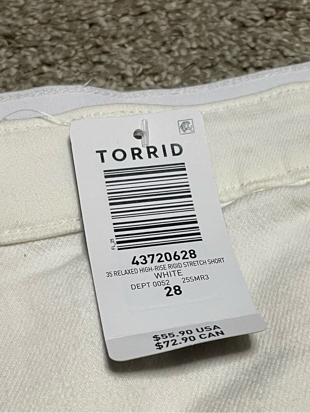 NWT Torrid Relaxed High Rise Rigid Stretch Shorts Women’s 28 - Picture 4 of 7